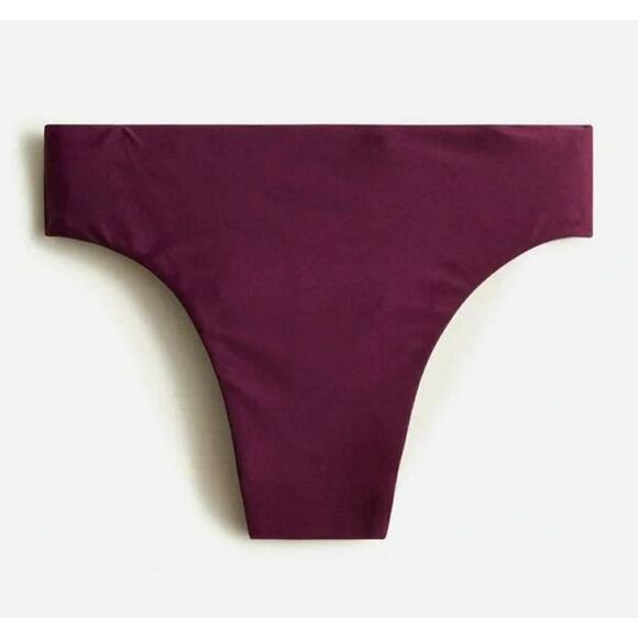 J.Crew High Rise Bikini Bottom Purple Plum Beach Resortwear Plus Size 2X NWT - Picture 1 of 10